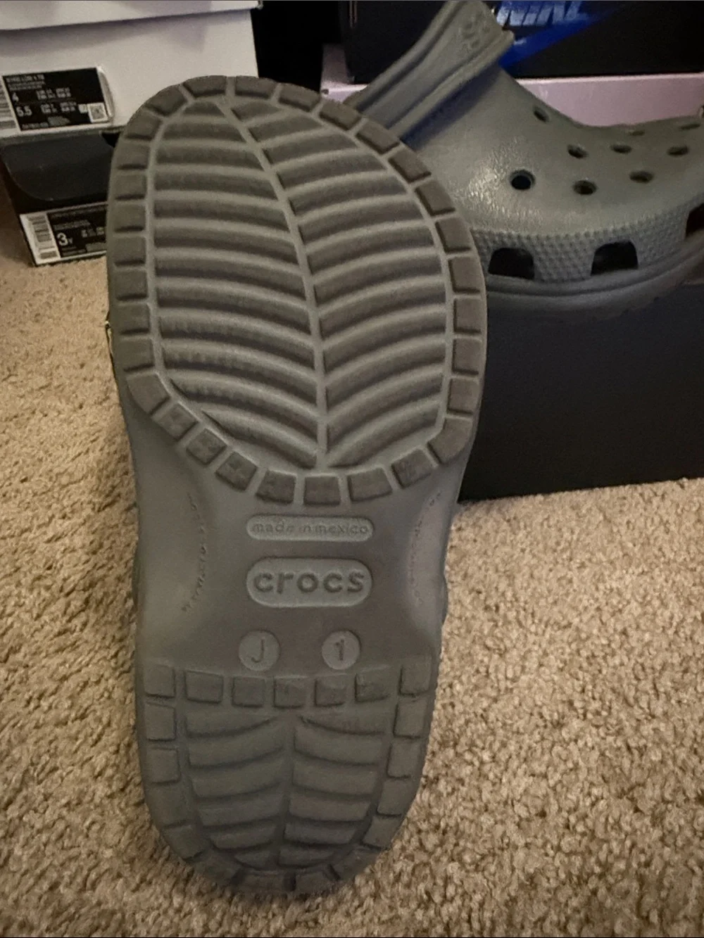 CROCS Kids Classic Clog - Charcoal Gray